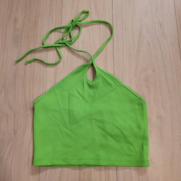 ZARA | Ribbed Halter Crop Top | Sz. S - Picture 3 of 7